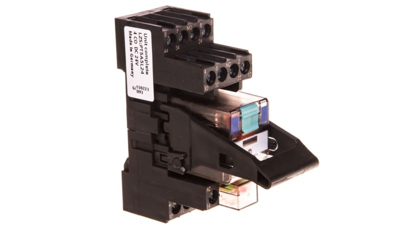 Przekaźnik kompletny serii PT 24V DC styki 4P moduł LED czerwony przył. śrubowe LZS:PT5A5L24 Przekaźnik kompletny serii PT 24V DC styki 4P moduł LED czerwony przył. śrubowe LZS:PT5A5L24