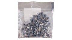 Końcówka tulejkowa izolowana TID 2x0,75mm2/10mm szara cynowana TID2x0,75L10 /100szt./