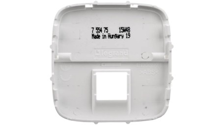 VALENA ALLURE Plakietka gniazda komputerowego RJ45 z uchwytem etykiety biała 755475