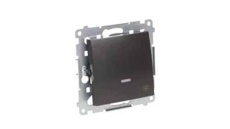 Simon 54 Łącznik krzyżowy z podświetleniem, szybkozłącza, antracyt DW7L.01/48