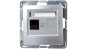 IMPRESJA Gniazdo komputerowe pojedyncze RJ45 kat.5e MMC srebrne GPK-1Y/K/m/18 IMPRESJA Gniazdo komputerowe pojedyncze RJ45 kat.5e MMC srebrne GPK-1Y/K/m/18
