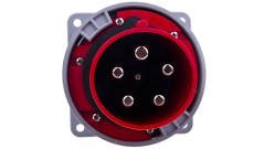 Wtyczka tablicowa 125A 5P 400V czerwona IP67 POWER TWIST 645-6