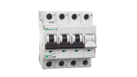 Wyłącznik nadprądowy 3+N C 6A 15kA AC FAZ C6/3N 278969