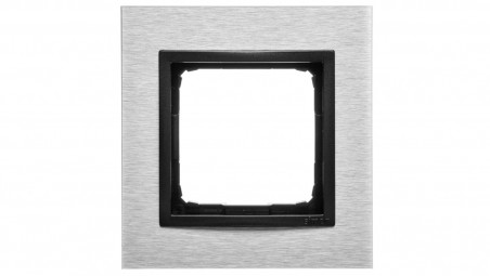 Simon 54 Nature Ramka pojedyncza metal INOX YANG DRN1/76