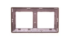 VALENA LIFE Ramka podwójna aluminium 754132