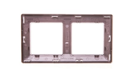 VALENA LIFE Ramka podwójna aluminium 754132