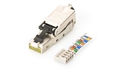 Wtyk modularny RJ45 kat.6A PoE+ 10GbE STP ekranowany metalowy beznarzędziowy AWG 27-22 DN-93631