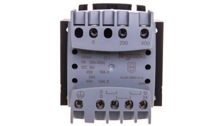Transformator bezpieczeństwa 100VA 230-400/12-24V 042842