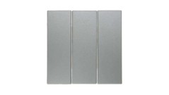 Berker B.7 Glas Klawisz potrójny do łącznika aluminium 16651404