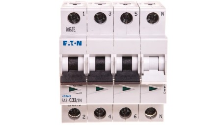 Wyłącznik nadprądowy 3P+N C 32A 15kA AC FAZ C32/3N 278978