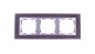 Simon 82 Ramka potrójna pozioma kamień łupek/ ramka pośrednia aluminium mat 82937-63
