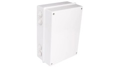 Puszka hermetyczna n/t PK-9 303x214x123mm pusta z dławicami IP55 szara 0253-00