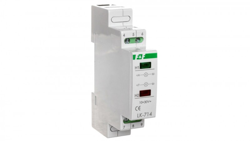 Lampka modułowa zielona/czerwona 10-30V AC/DC LK-714-10-30V