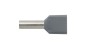 Końcówka tulejkowa izolowana HI 2X4/12 szara E08KH-02020102101 /100szt./ Końcówka tulejkowa izolowana HI 2X4/12 szara E08KH-02020102101 /100szt./