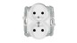 ICON Mechanizm gniazda podwójnego do ramki z uziemieniem 2x(2P+Z) (przesłony torów prądowych) biały mat 25IGPR-2zp ICON Mechanizm gniazda podwójnego do ramki z uziemieniem 2x(2P+Z) (przesłony torów prądowych) biały mat 25IGPR-2zp