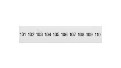 Oznaczniki 5mm /101-110/ biały ZB5 LGS FORTL 1050017:0101 /10szt.