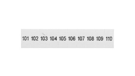 Oznaczniki 5mm /101-110/ biały ZB5 LGS FORTL 1050017:0101 /10szt.