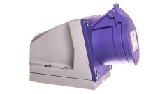 Gniazdo stałe 16A 2P 24V fioletowe IP44 TWIST 162v