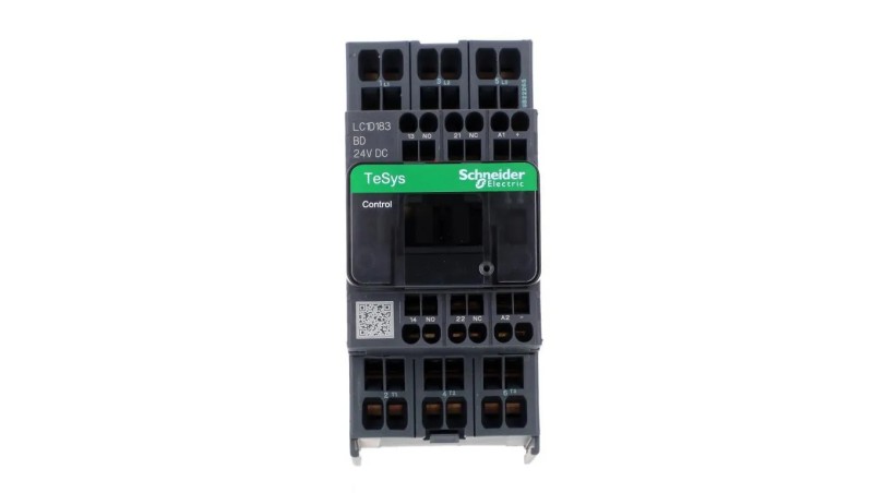 TeSys Deca Stycznik mocy I= 18A AC-3 styki pomocniczy 1R + 1Z napięcie cewki 24 V DC LC1D183BD TeSys Deca Stycznik mocy I= 18A AC-3 styki pomocniczy 1R + 1Z napięcie cewki 24 V DC LC1D183BD