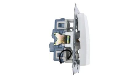 Simon 54 Łącznik schodowy podwójny z podświetleniem biały IP20 DW6/2L.01/11