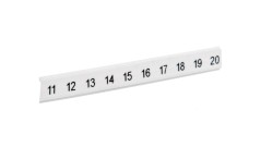 Taśma oznaczników złączek /11-20/ ponacinana biała ZBF 5 CUS opis 11-20 0808671:0011 /10szt.