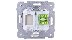 SONATA Gniazdo komputerowe pojedyncze RJ45 kat.5e szampański złoty KRONE GPK-1R/K/m/39