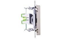SONATA Gniazdo komputerowe pojedyncze RJ45 kat.5e szampański złoty KRONE GPK-1R/K/m/39