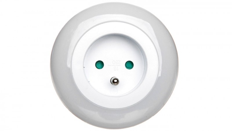 Lampka nocna LED 0,63W z czujnikiem zmierzchu + gniazdo 230V P3307 Lampka nocna LED 0,63W z czujnikiem zmierzchu + gniazdo 230V P3307