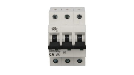 Wyłącznik nadprądowy 3P C 63A 6kA AC KMB6-C63/3 VDE 23166