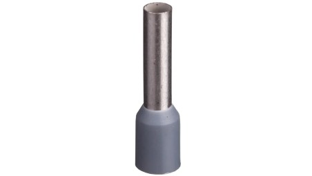 Końcówka tulejkowa izolowana TI 4mm2/12mm szara cynowana TI4L12x500 /500szt./