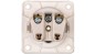 Integro Flow Gniazdo pojedyncze z/u śnieżnobiałe mat 961852502