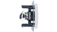 VALENA Gniazdo telefoniczne aluminium 1xRJ45 5e UTP 770230