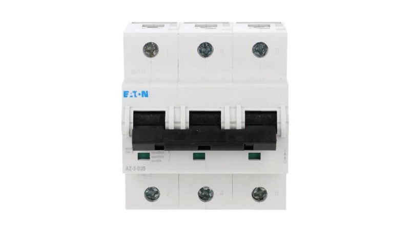 Wyłącznik nadprądowy 3P D 25A 25kA AC AZ-3-D25 174516 Wyłącznik nadprądowy 3P D 25A 25kA AC AZ-3-D25 174516