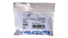 Końcówka tulejkowa izolowana TID 2x2,5mm2/10mm niebieska cynowana TID2x2,5L10 /100szt./