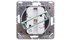 IMPRESJA Gniazdo potrójne b/u 2,5A EURO antracyt GP-3Y/m/50