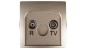 Simon Basic Gniazdo antenowe RD/TV końcowe separowane satynowe BMZAR1/1.01/29 Simon Basic Gniazdo antenowe RD/TV końcowe separowane satynowe BMZAR1/1.01/29