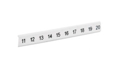 Taśma oznaczników złączek /11-20/ ponacinana biała ZBF 5 CUS opis 11-20 0808671:0011 /10szt./