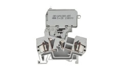 Złączka bezpiecznikowa 4mm2 szary 10A G 5x 20mm DIN 35mm 281-611/281-417