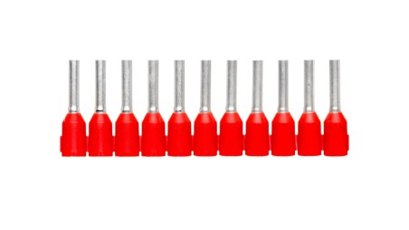 Końcówka tulejkowa 1mm2 czerwona izolowana AI 1,0-8 RD-S 1212523 /1000szt./