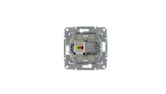 Sedna Gniazdo telefoniczne pojedyncze RJ11 białe SDN4101121