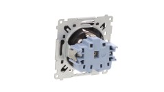 Simon 54 Gniazdo Schuko do wersji IP44 z przesłonami z uszczelką klapka transparentna antracyt DGSZ1BZ.01/48A