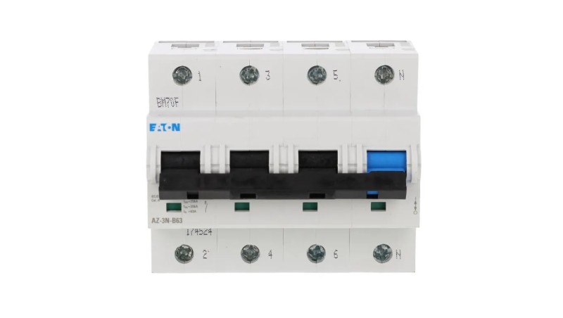 Wyłącznik nadprądowy 3P+N B 63A 25kA AC AZ-3N-B63 174524 Wyłącznik nadprądowy 3P+N B 63A 25kA AC AZ-3N-B63 174524