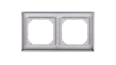 Merten M-Plan Ramka podwójna aluminium MTN486260
