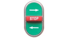 Napęd przycisku potrójny zielony/czerwony /STRZAŁKI LEWO-PRAWO STOP/ z samopowrotem LPCB7365
