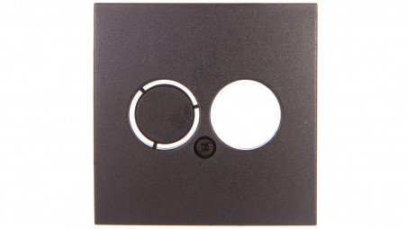 Berker B1/B5/B7 GLAS Plakietka do gniazda głośnikowego z płytką nośną do przyłaczy miniaturowych antracytowa 11961606