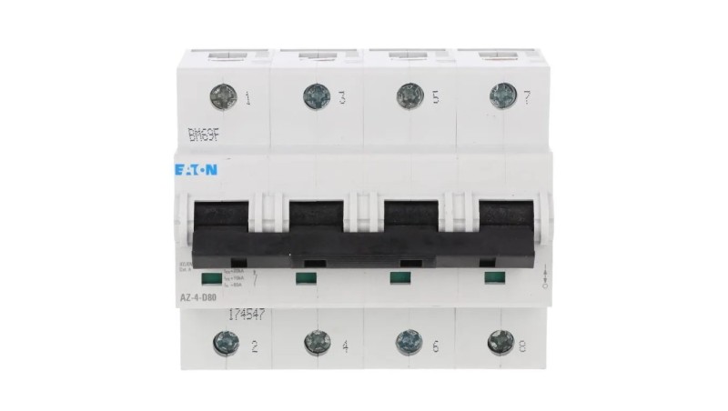 Wyłącznik nadprądowy 4P D 80A 25kA AC AZ-4-D80 174547 Wyłącznik nadprądowy 4P D 80A 25kA AC AZ-4-D80 174547