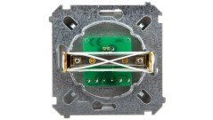 Simon Basic Gniazdo telefoniczne pojedyncze RJ11 stal inox BMTU.01/21
