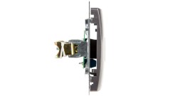 Simon Basic Gniazdo telefoniczne pojedyncze RJ11 stal inox BMTU.01/21