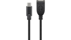 Przedłużacz USB 2.0 HighSpeed USB-A - USB-C 0,2m 55470