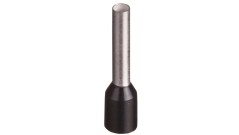 Końcówka tulejkowa izolowana TI 1,5mm2/10mm czarna cynowana TI1,5L10x500 /500szt./